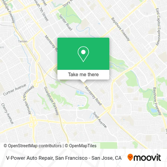 V-Power Auto Repair map