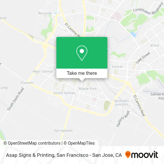 Asap Signs & Printing map
