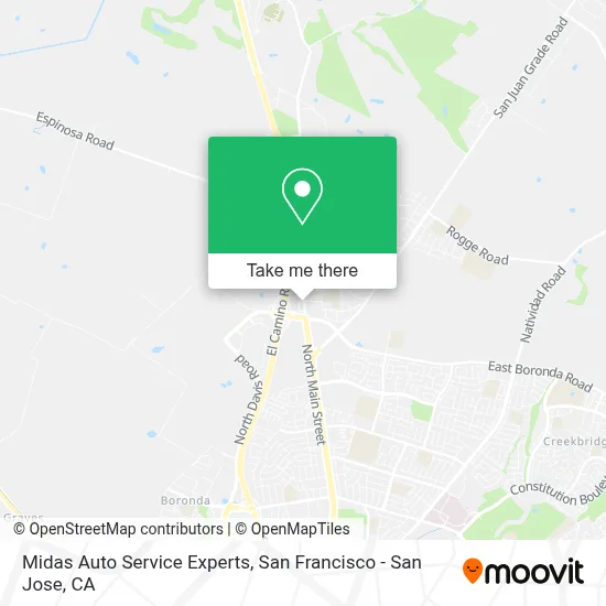 Midas Auto Service Experts map