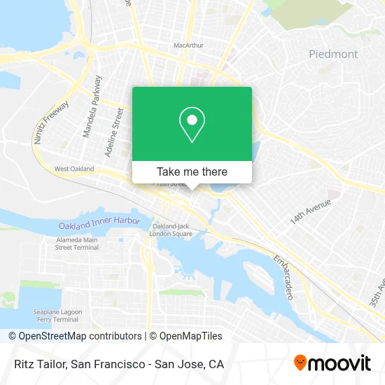 Ritz Tailor map