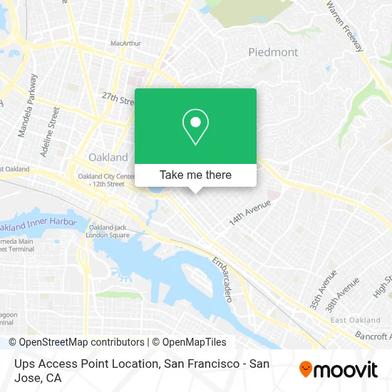 Ups Access Point Location map