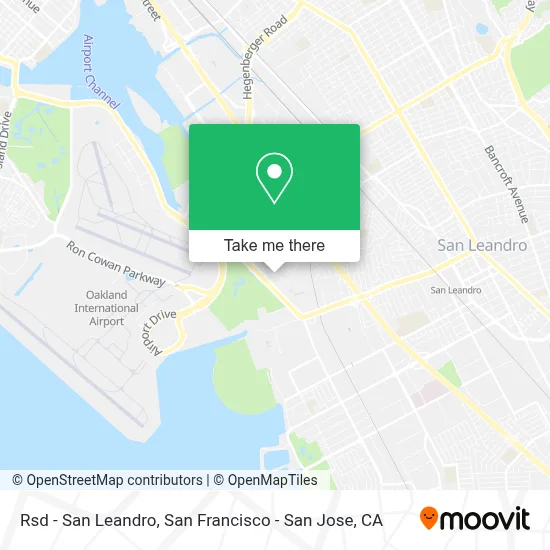 Rsd - San Leandro map