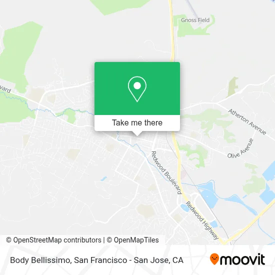 Body Bellissimo map