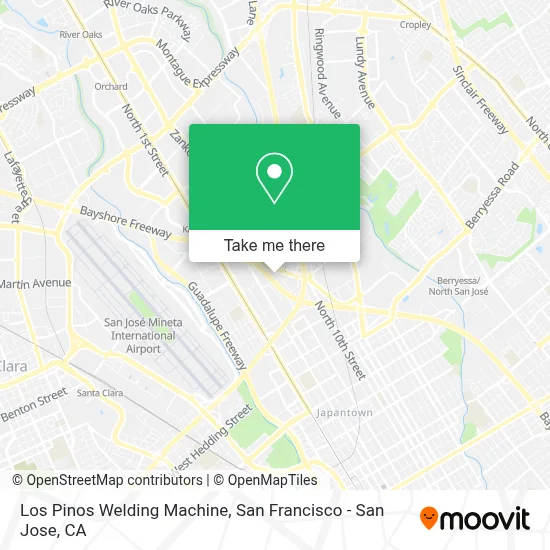 Los Pinos Welding Machine map