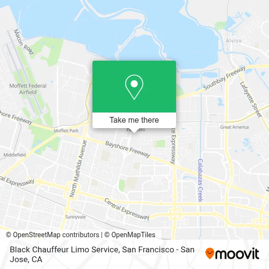 Black Chauffeur Limo Service map