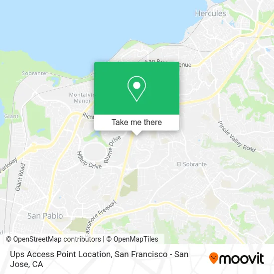 Ups Access Point Location map