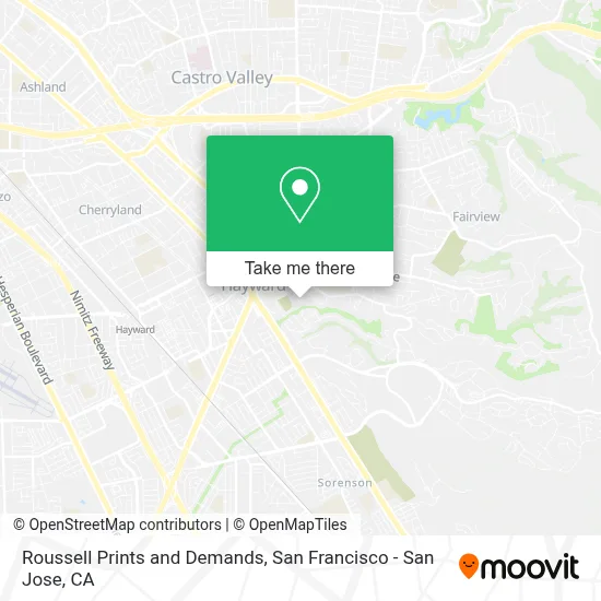 Roussell Prints and Demands map