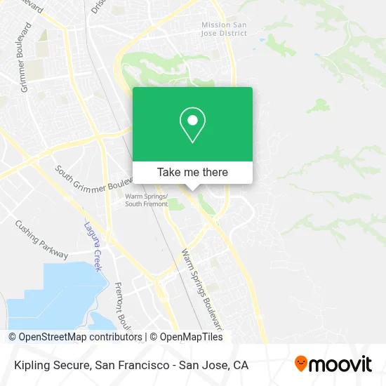 Kipling Secure map