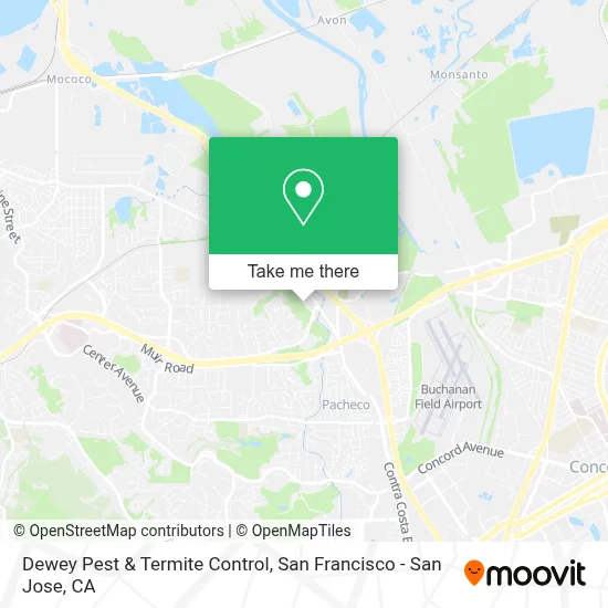 Dewey Pest & Termite Control map