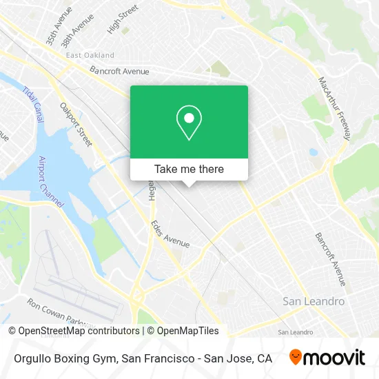 Orgullo Boxing Gym map