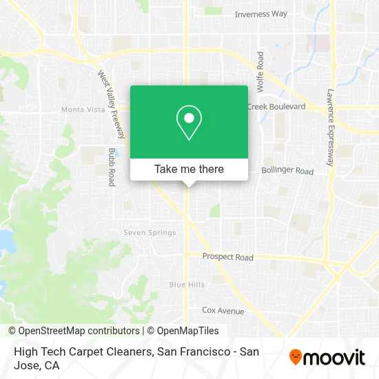 High Tech Carpet Cleaners map