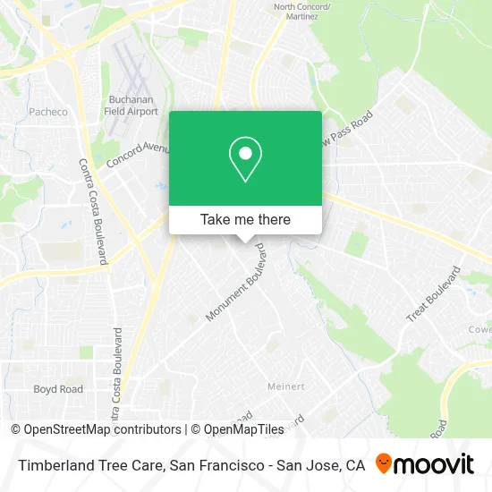 Timberland Tree Care map