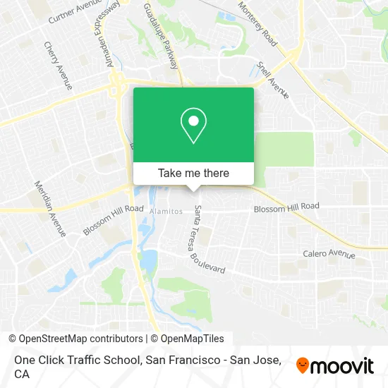 One Click Traffic School map