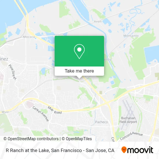 R Ranch at the Lake map