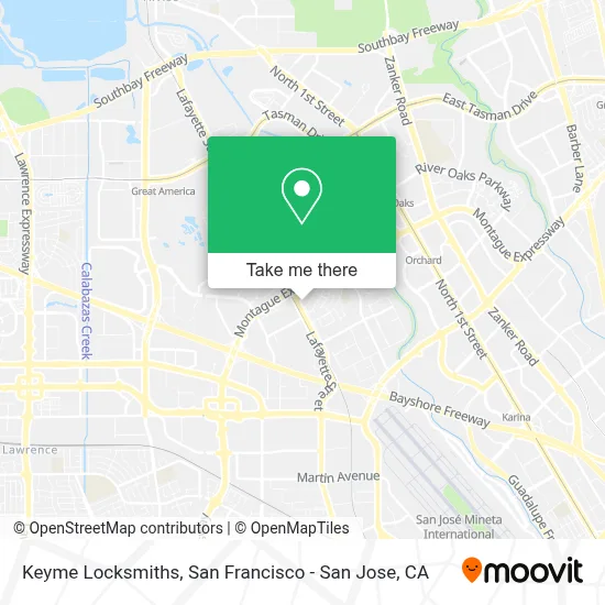 Keyme Locksmiths map