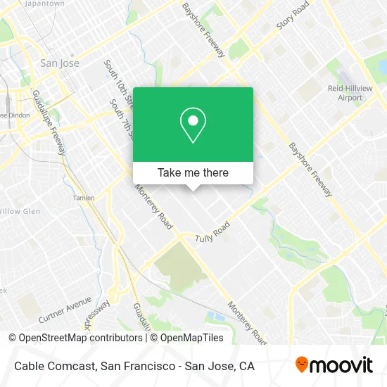 Cable Comcast map
