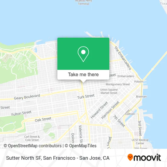 Sutter North SF map
