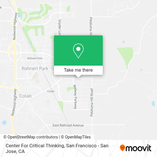 Center For Critical Thinking map