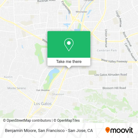 Benjamin Moore map