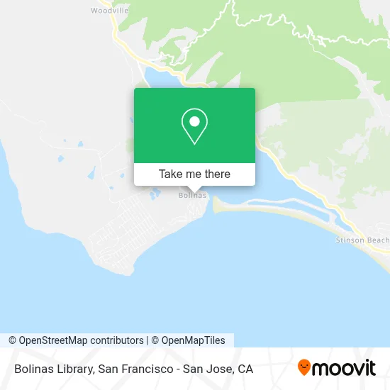 Bolinas Library map