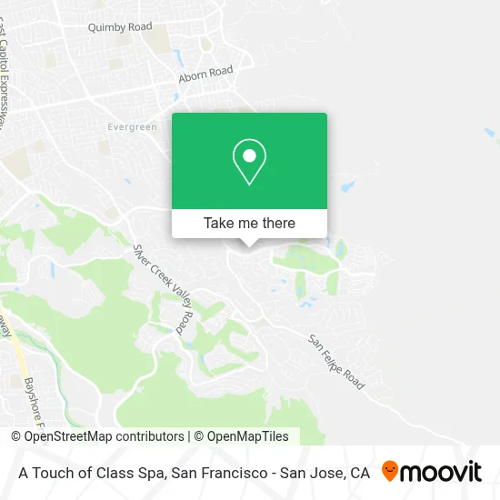 A Touch of Class Spa map