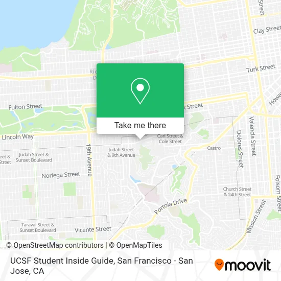 UCSF Student Inside Guide map
