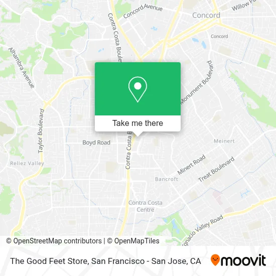 The Good Feet Store map