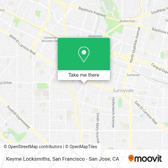 Keyme Locksmiths map