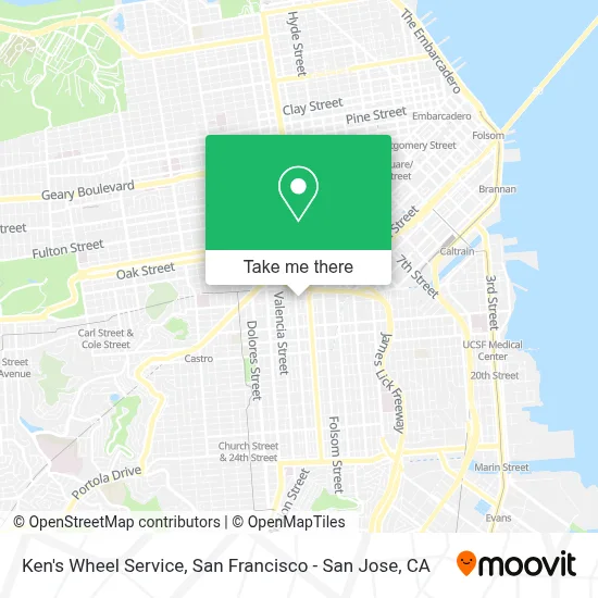Ken's Wheel Service map