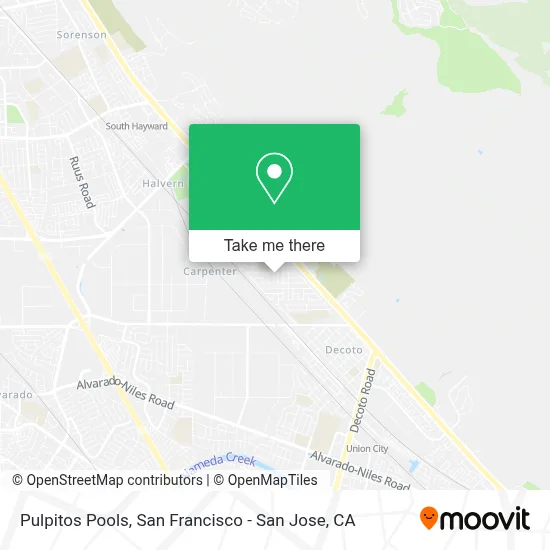 Pulpitos Pools map