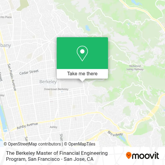 The Berkeley Master of Financial Engineering Program map