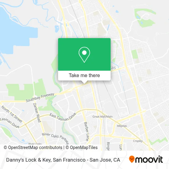 Danny's Lock & Key map