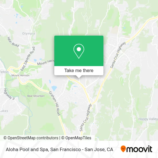 Aloha Pool and Spa map