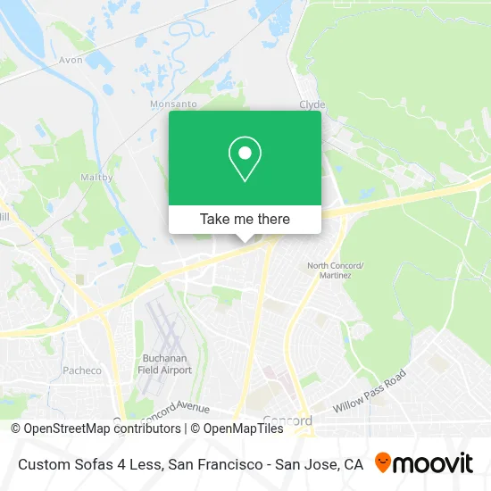 Custom Sofas 4 Less map