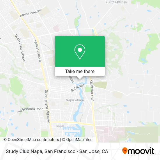Study Club Napa map