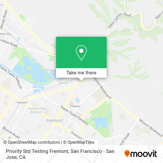 Priority Std Testing Fremont map