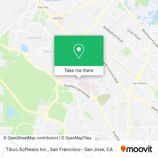 Tibco Software Inc. map