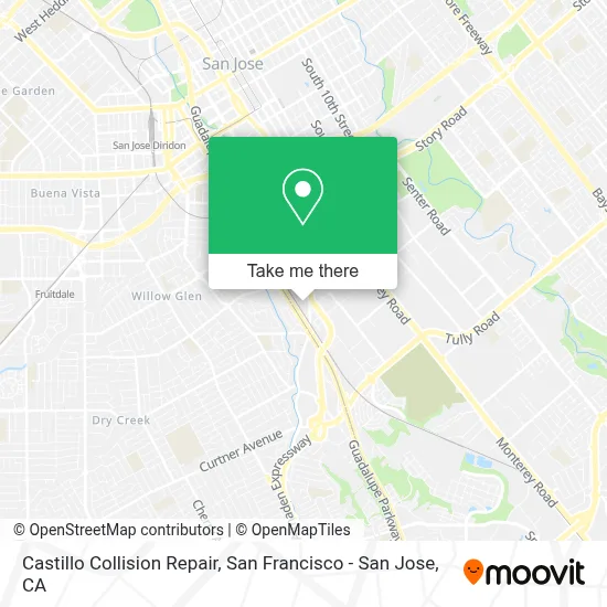 Castillo Collision Repair map