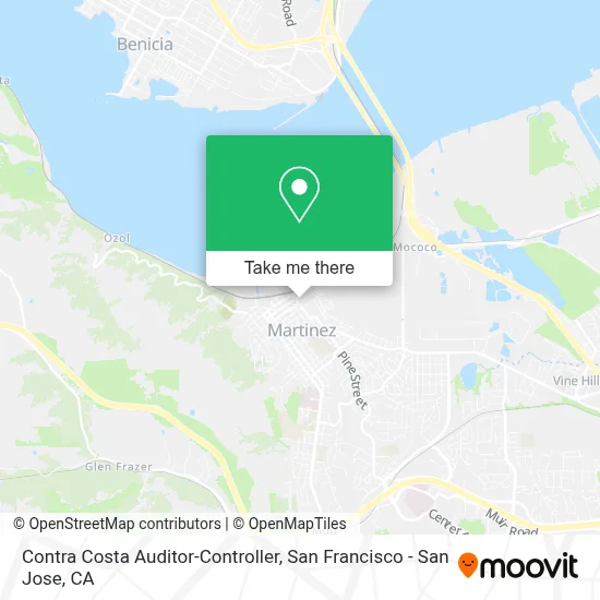 Contra Costa Auditor-Controller map