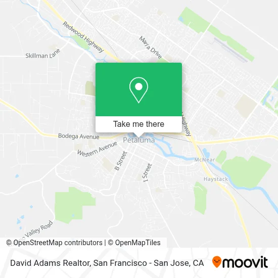 David Adams Realtor map