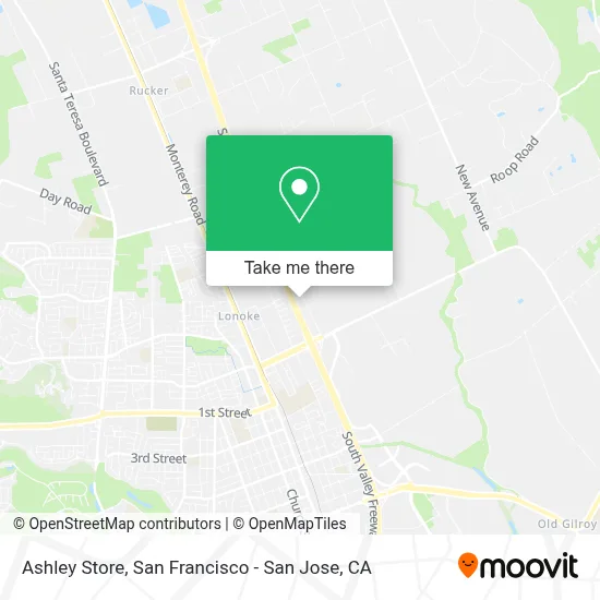 Ashley Store map