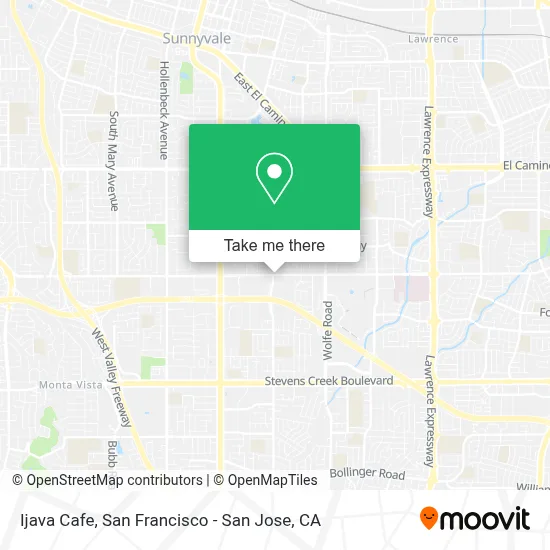 Ijava Cafe map