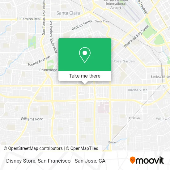 Disney Store map