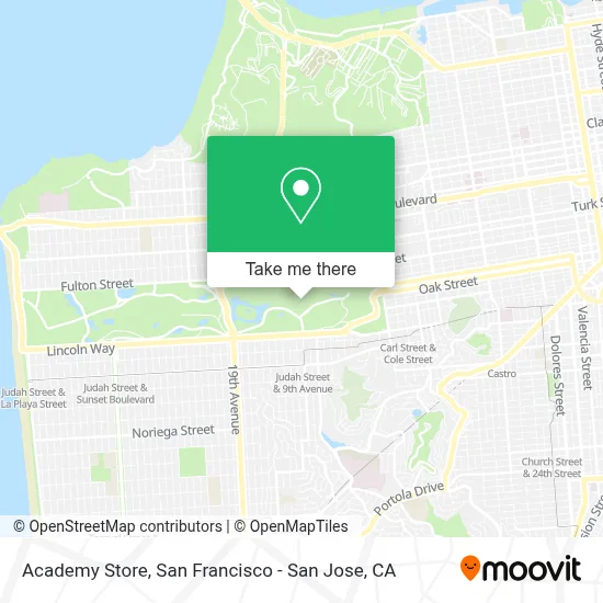 Academy Store map
