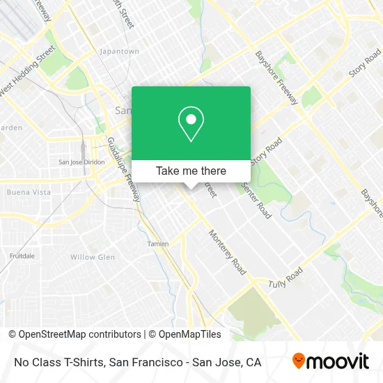 No Class T-Shirts map
