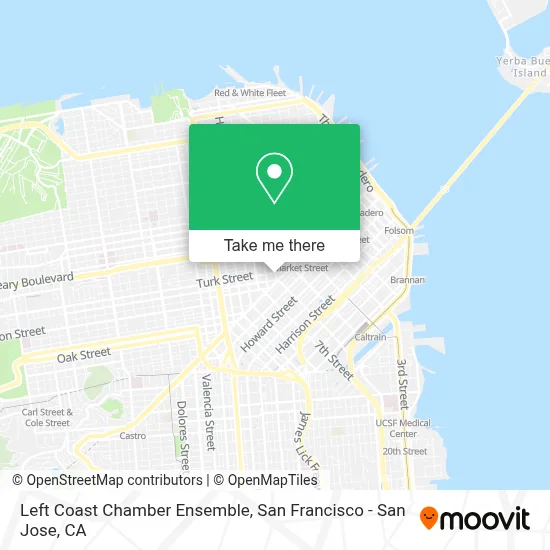 Left Coast Chamber Ensemble map