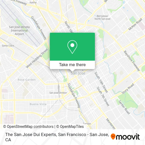 The San Jose Dui Experts map