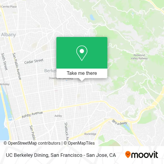 UC Berkeley Dining map