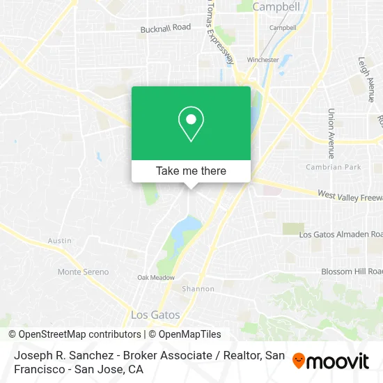 Joseph R. Sanchez - Broker Associate / Realtor map