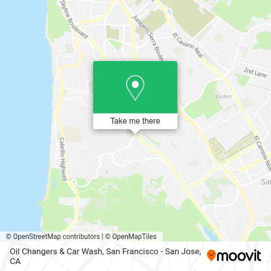 Oil Changers & Car Wash map